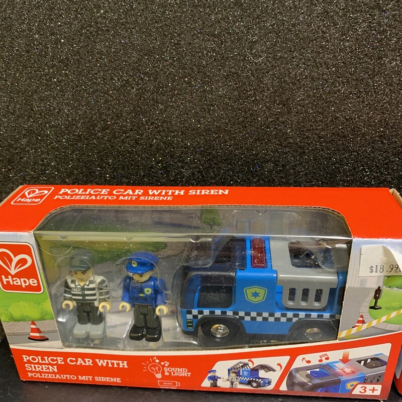 Police Car With Siren, 3+, Size: Pretend