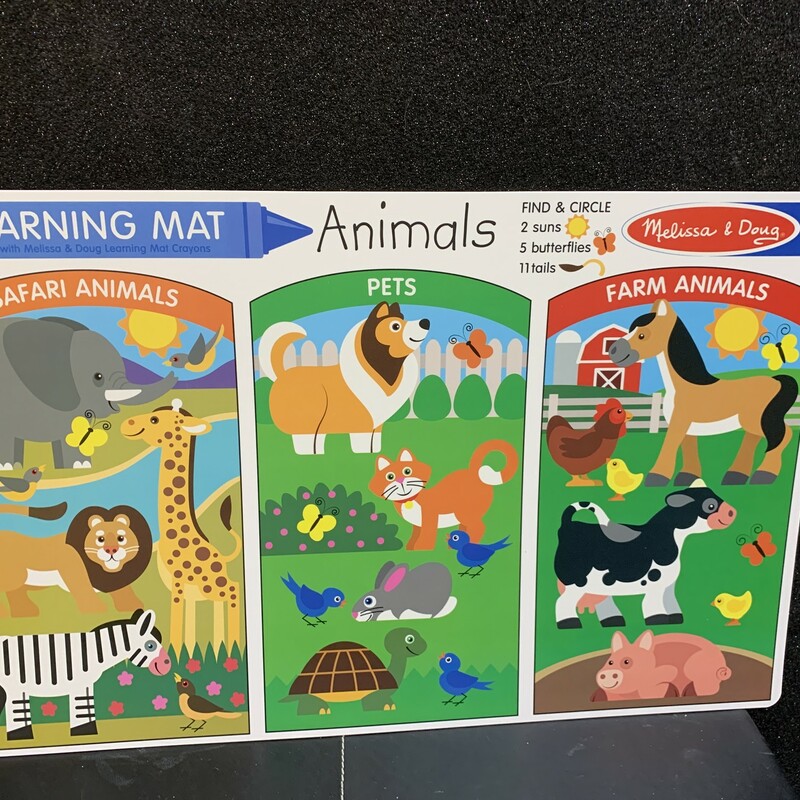 Learning Mat Animals