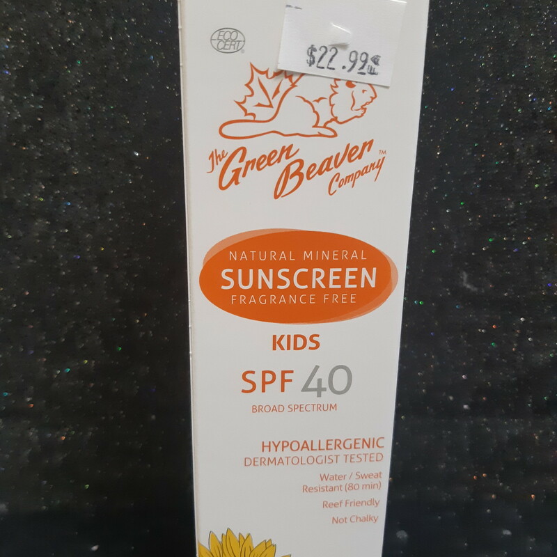 Kids Sunscreen, 40 Spf, Size: Hygiene