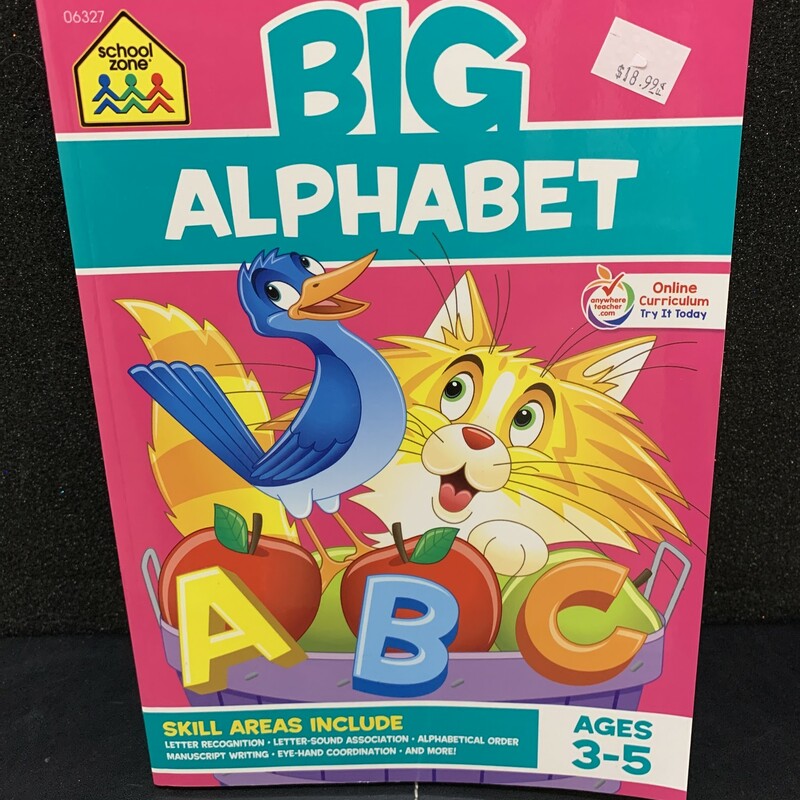 Big Alphabet Workbook, Ages 3-5, Size: Education