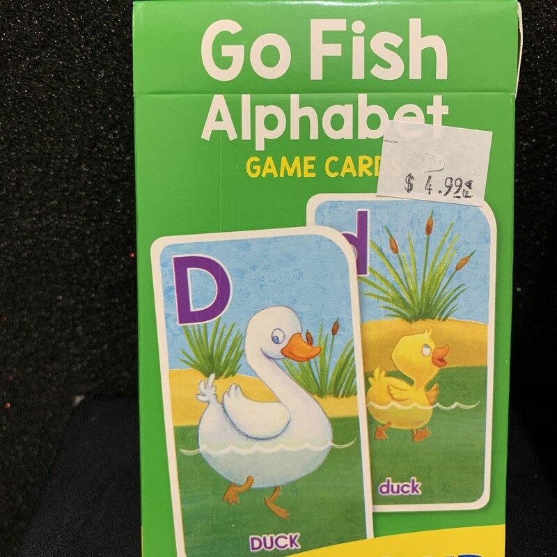 Gold Fish Alphabet, Cards, Size: Game