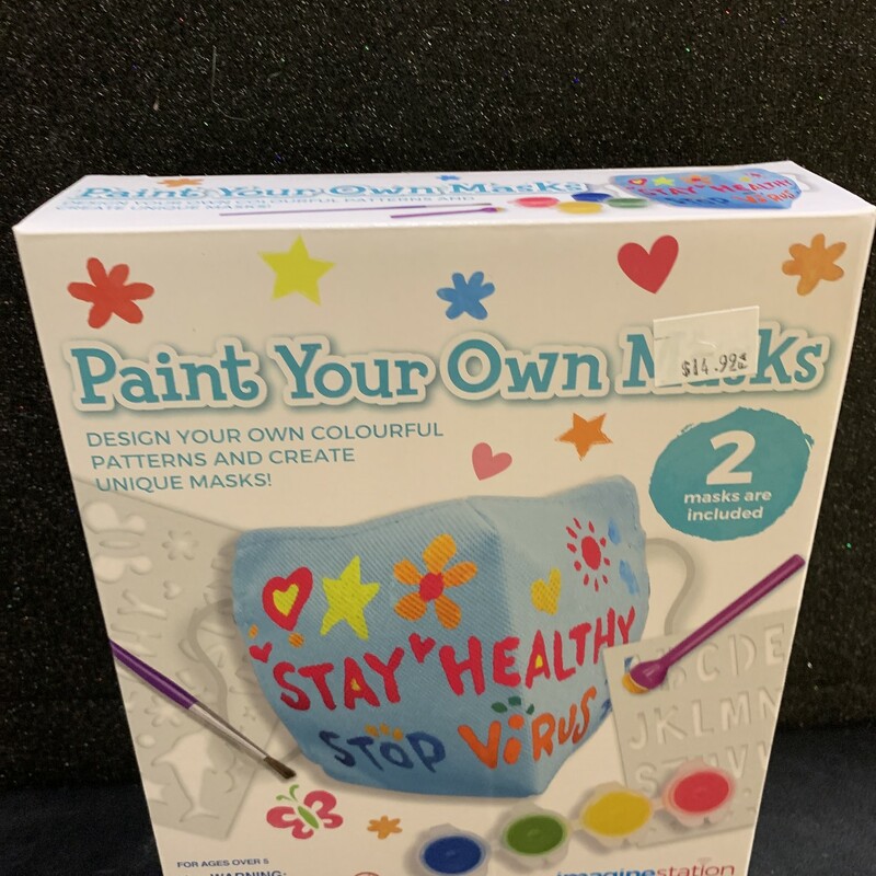 Paint Your Own Mask, 5+, Size: DIY