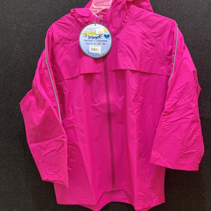 Waterproof Jacket 8 Pink, Size 8, Size: Rainwear