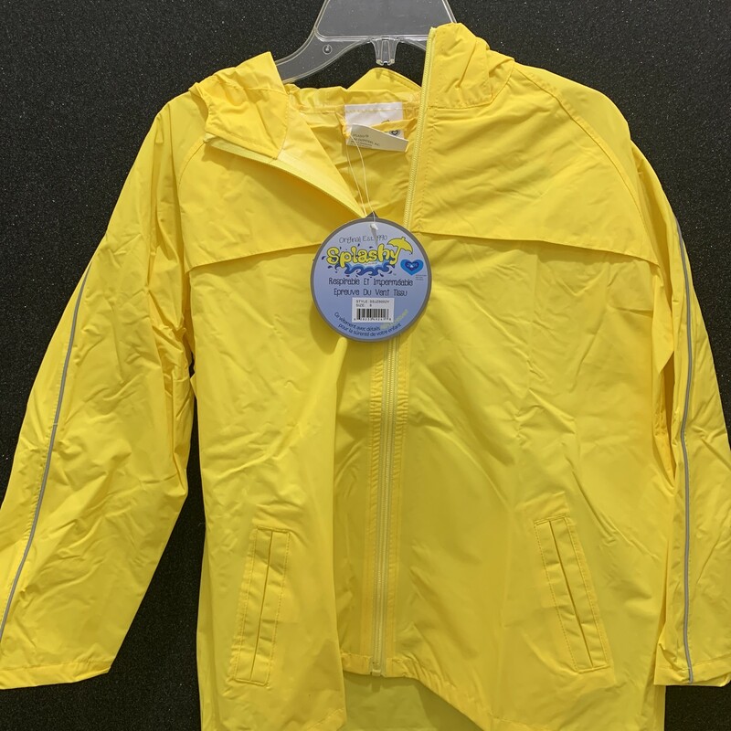 Waterproof Jacket 8 Yello, Size 8, Size: Rainwear