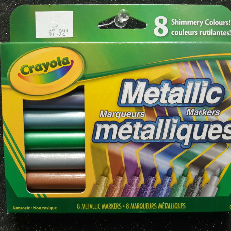 Metalic Markers, Set Of 8, Size: Art