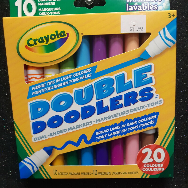 Double Ended Markers, 20Colour, Size: Art