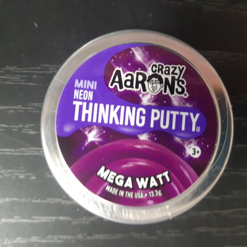 Put the power of neon purple in your hands with Mega Watt Thinking Putty.