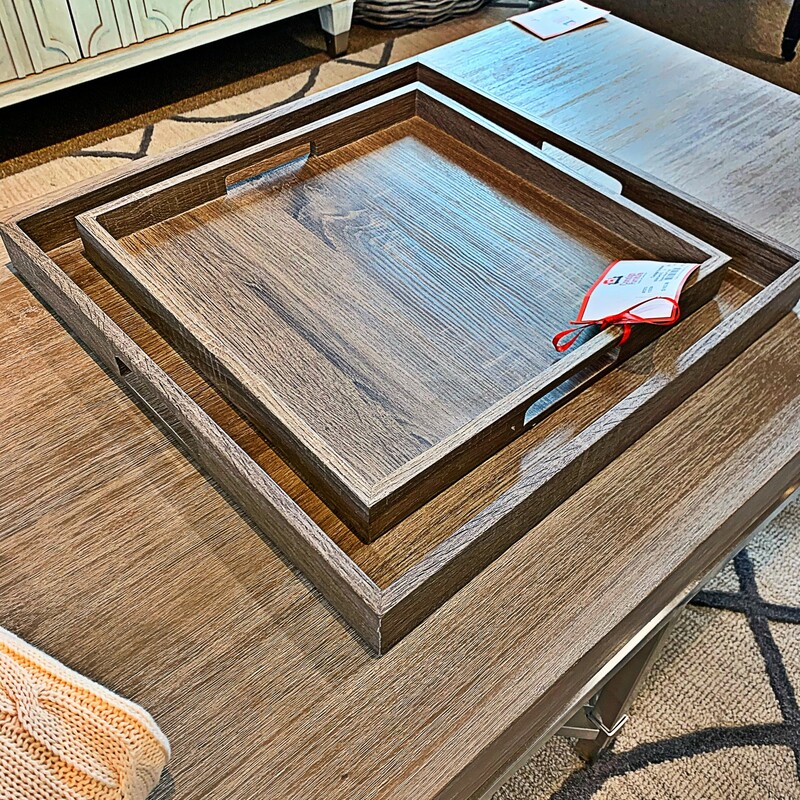 Square Wood Trays Consign Furniture Liberty Lake