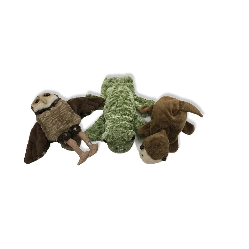 Puppets: 3pc Frog/Otter/O