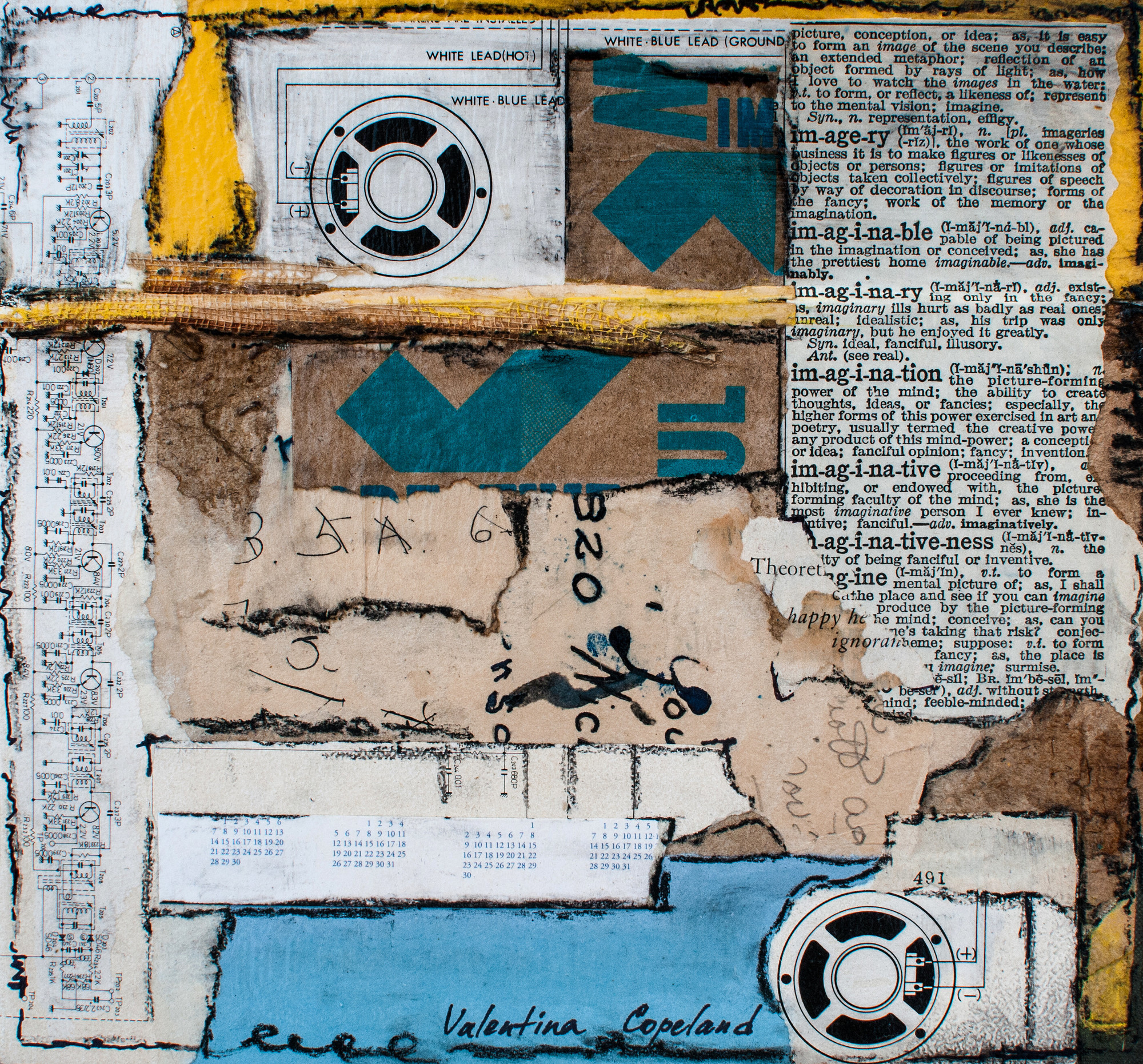 Power Of The Mind, Valentina Copeland, Mixed Media, Collage, Size: 13x13 in
Price:$200