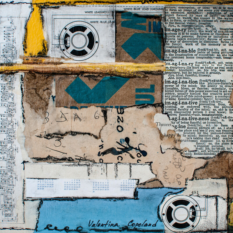 Power Of The Mind, Valentina Copeland, Mixed Media, Collage, Size: 13x13 in
Price:$200