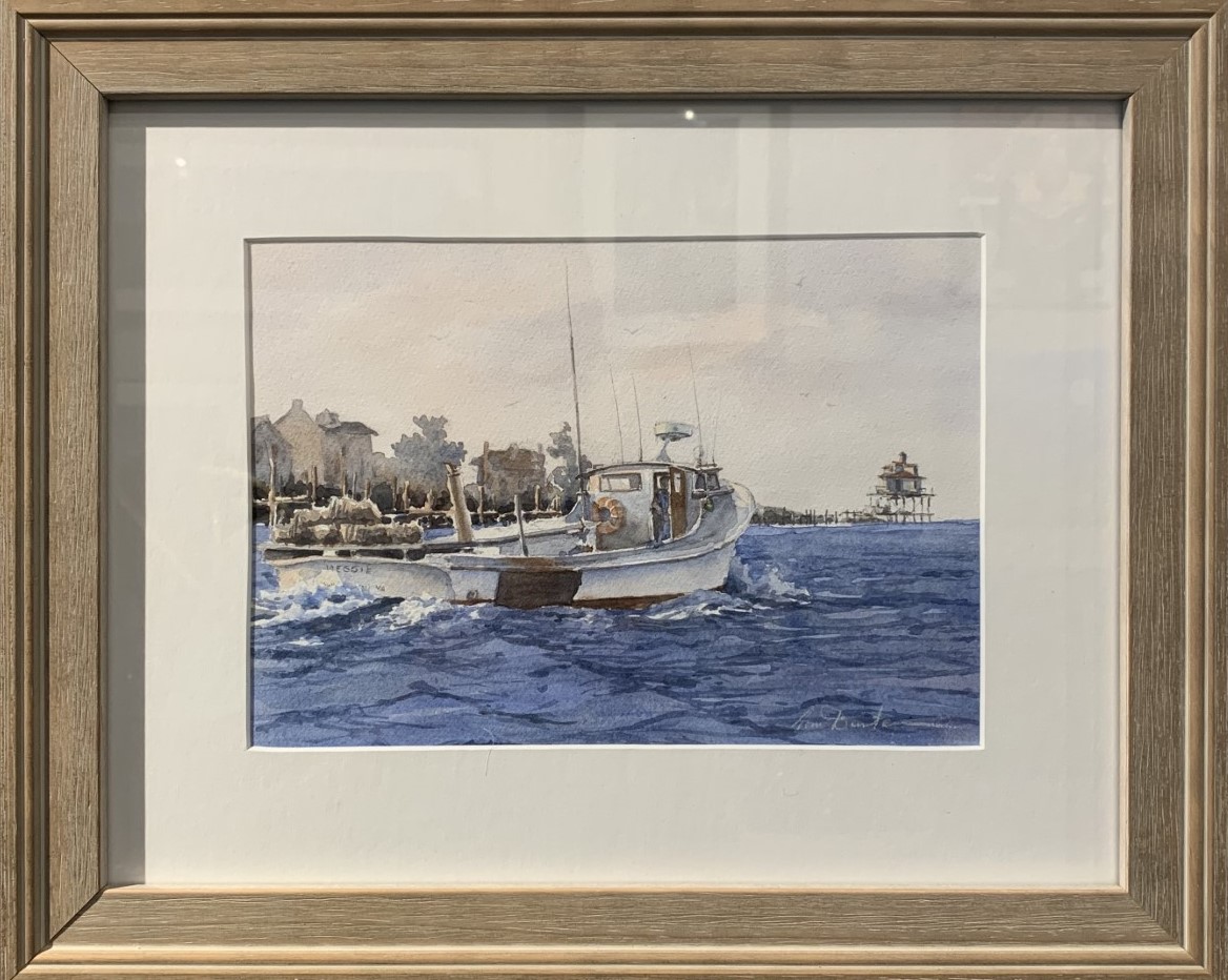 Title: Heading Out, Artist: Tom Duntemann, Medium: Watercolor, Size: 16inx13in Framed