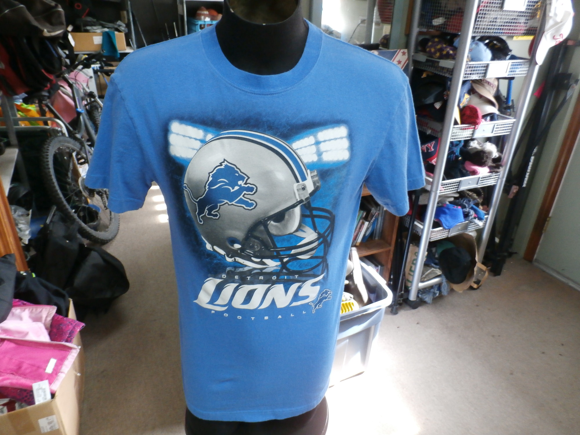 Detroit Lions Shirt  Recycled ActiveWear ~ FREE SHIPPING USA ONLY~