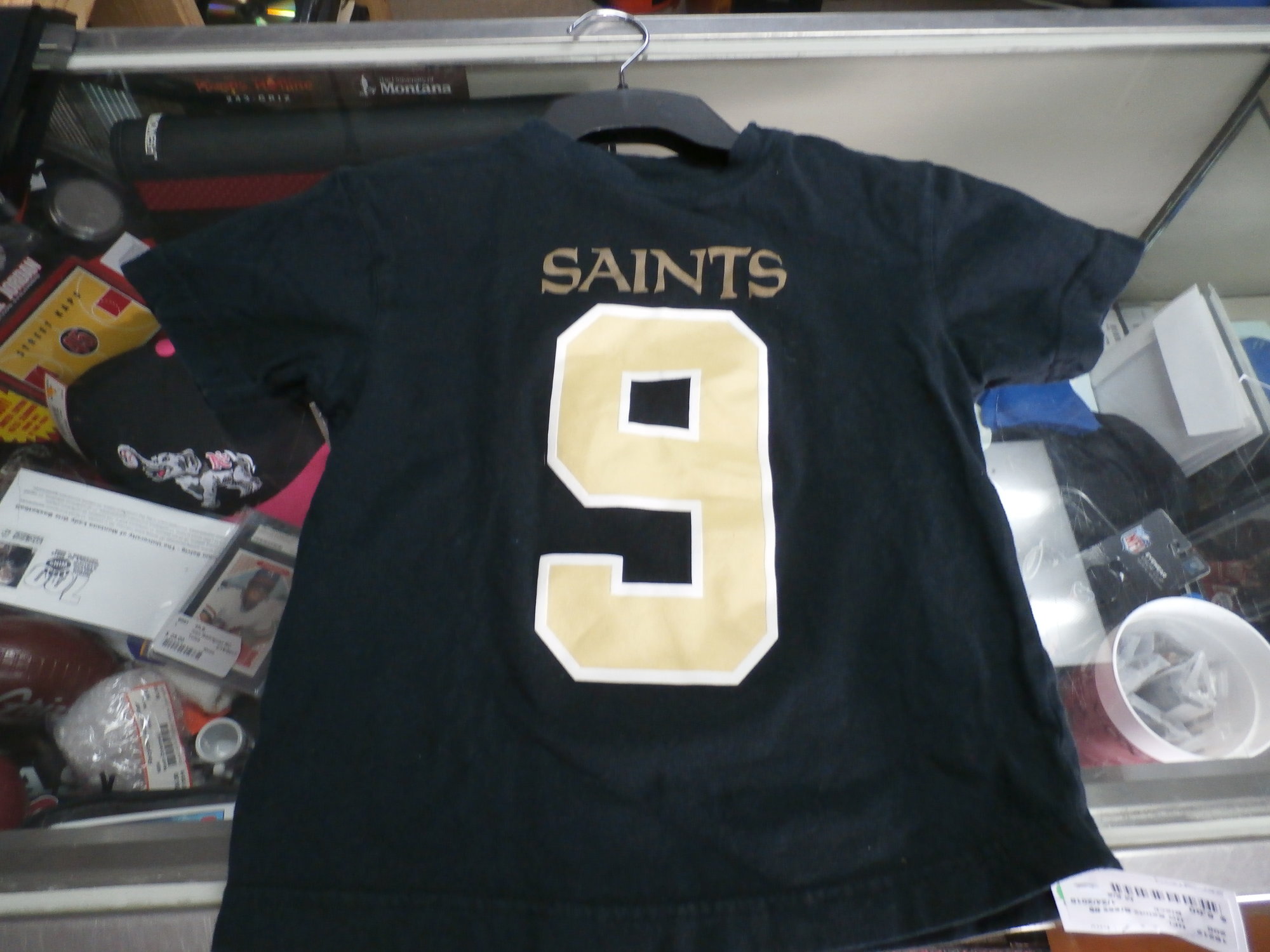 NFL New Orleans Saints Drew Brees #9 Jersey Black NFL Team Apparel