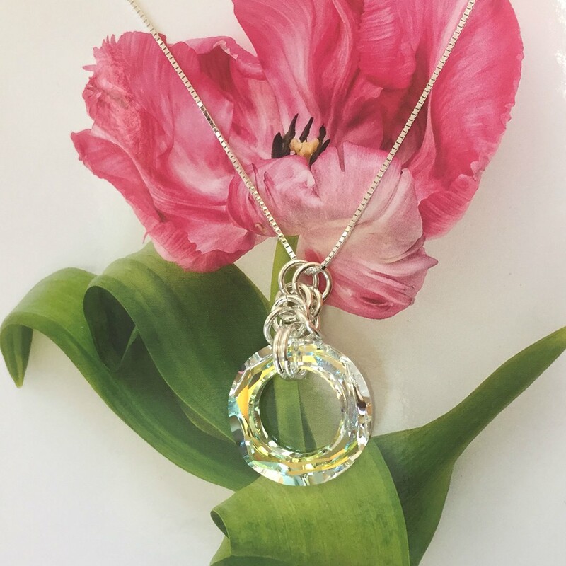 Clear Circle Necklace