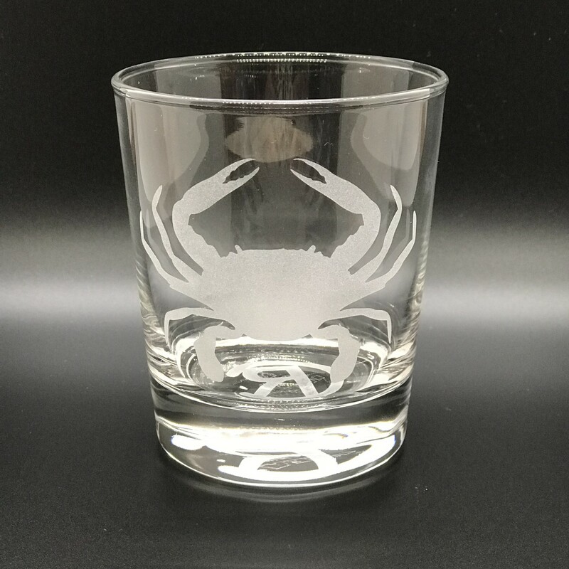 Crab Whiskey Glass