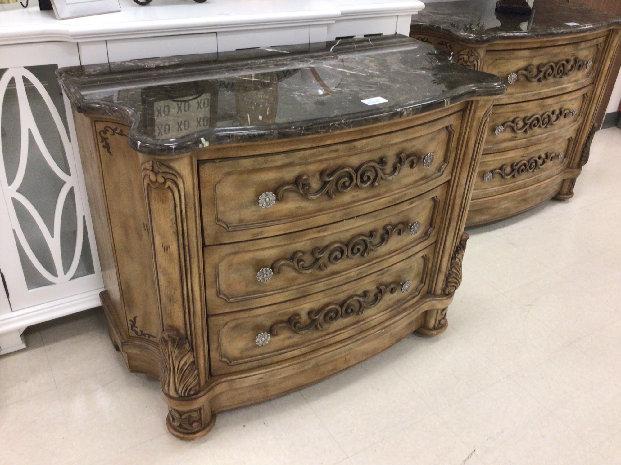 Marble Top Chest Chic & Cozy Consignment Furniture