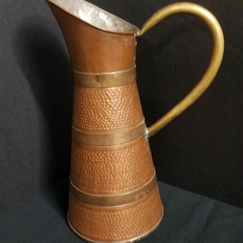 10 1/2 ' tall copper pitcher