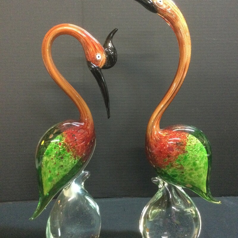 Formia Studio Herons, rare Murano pair. Perfect condition!