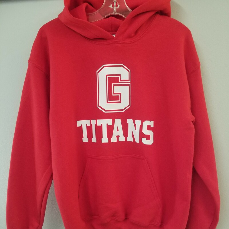 TITAN Hoodie, Red, Size: Youth