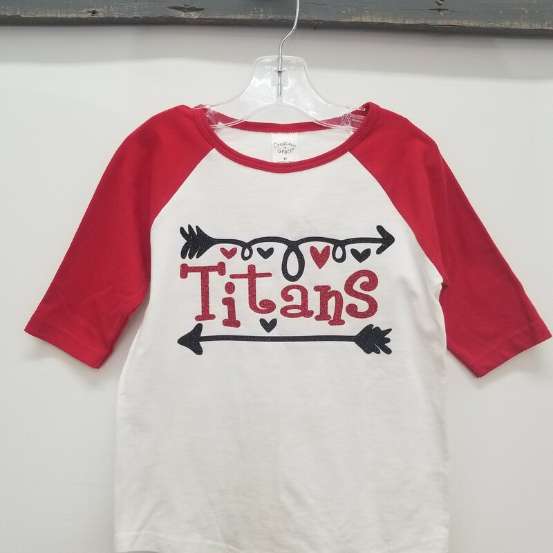 TITAN Glitter Arrow Raglan Baseball Shirt Tee Toddler