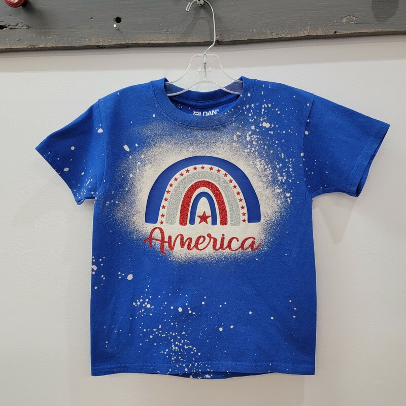 Custom Bleached Tee 4th July Rainbow, Blue
Please note that bleaching may vary slightly as each tee is hand-made.
Please allow up to 7 days for your order to be completed.