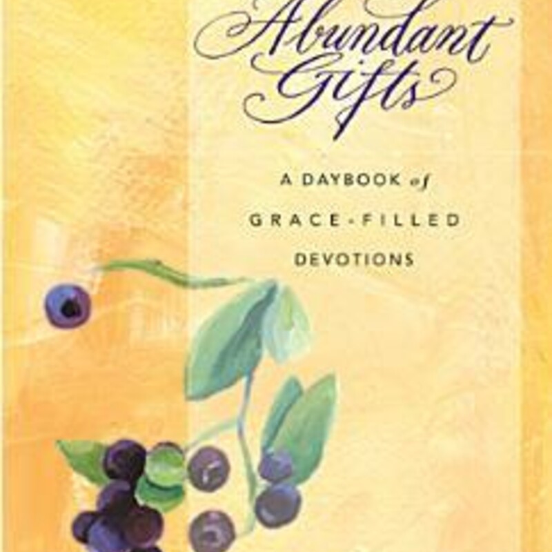 Hardcover Diane Eble

God's gifts surround us daily. Through nature, other people, the Bible, circumstances, and even trials, grace is at work. This attractive five-day-a-week gift devotional offers daily readings focusing on God's goodness and grace. Using Scripture, quotes, and real-life stories, Abundant Gifts will inspire readers to be more aware of God's presence in their day-to-day lives and to tune in to the many gifts of grace he lavishes on his world each day.