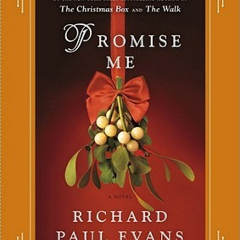 Hardcover - Great

Promise Me
by Richard Paul Evans

As you read my story, there is something I want you to understand. That in spite of all the pain—past, present and that still to come—I wouldn’t have done anything differently. Nor would I trade the time I had with him for anything—except for what, in the end, I traded it for. Beth Cardall has a secret. For eighteen years, she has had no choice but to keep it to herself, but on Christmas Eve 2008, all that is about to change. For Beth, 1989 was a year marked by tragedy. Her life was falling apart: her six-year-old daughter, Charlotte, was suffering from an unidentifiable illness; her marriage transformed from a seemingly happy and loving relationship to one full of betrayal and pain; her job at the dry cleaners was increasingly at risk; and she had lost any ability to trust, to hope, or to believe in herself. Then, on Christmas Day, as she rushed through a blizzard to the nearest 7-Eleven, Beth encountered Matthew, a strikingly handsome, mysterious stranger, who would single-handedly change the course of her life. Who is this man, and how does he seem to know so much about her? He pursues her relentlessly, and only after she’s fallen deeply in love with him does she learn his incredible secret, changing the world as she knows it, as well as her own destiny.
From the New York Times bestselling author of the beloved classics The Christmas Box and The Christmas List comes a breathtaking story of the transcendent power of love.