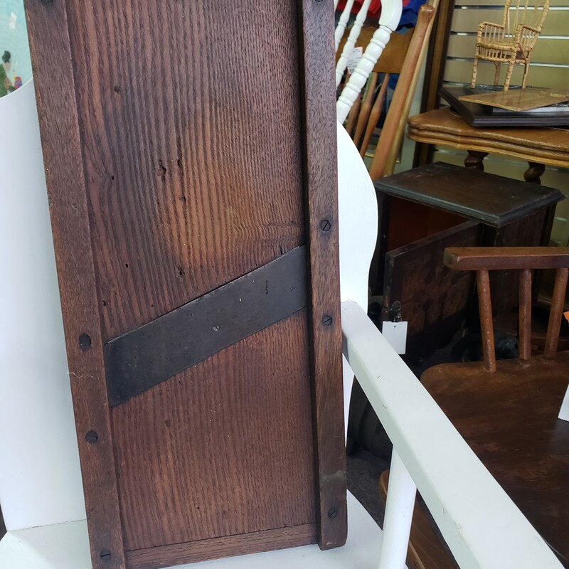 Vintage Slicer, Wood, Size: 18in X 8in