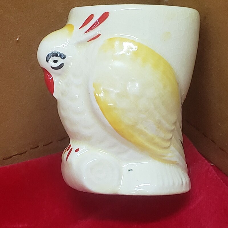 Vtg Bird Egg Cup, Cockatiel, Size: 2.25