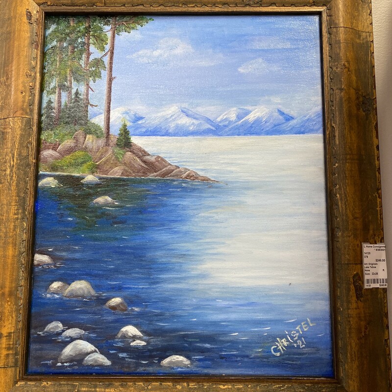 Lake Tahoe Original by Local Artist


Size: 22 x 26