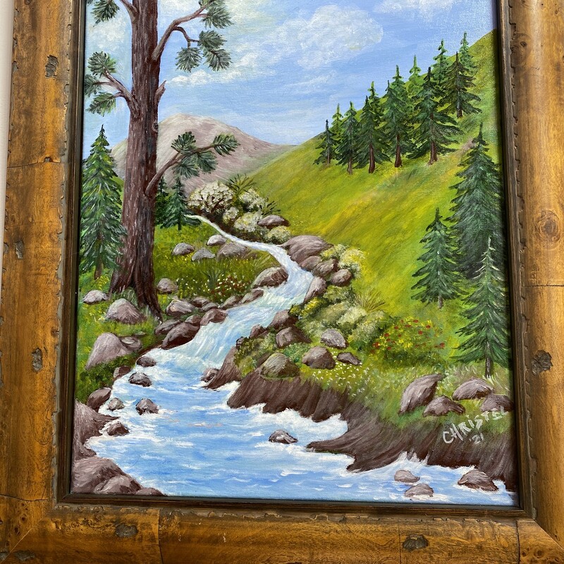 Mountain Stream Original by Local Artist


Size: 22 x 26