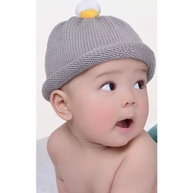 Duck Beanie- Grey,  Size: 6-12 Month

Babynies are soft and lightweight, 100% cotton knit baby hats with adorable furry animals attached at the top. They are great for mild weather and indoors where there's air conditioning; NOT a heavy winter hat!

Machine washable