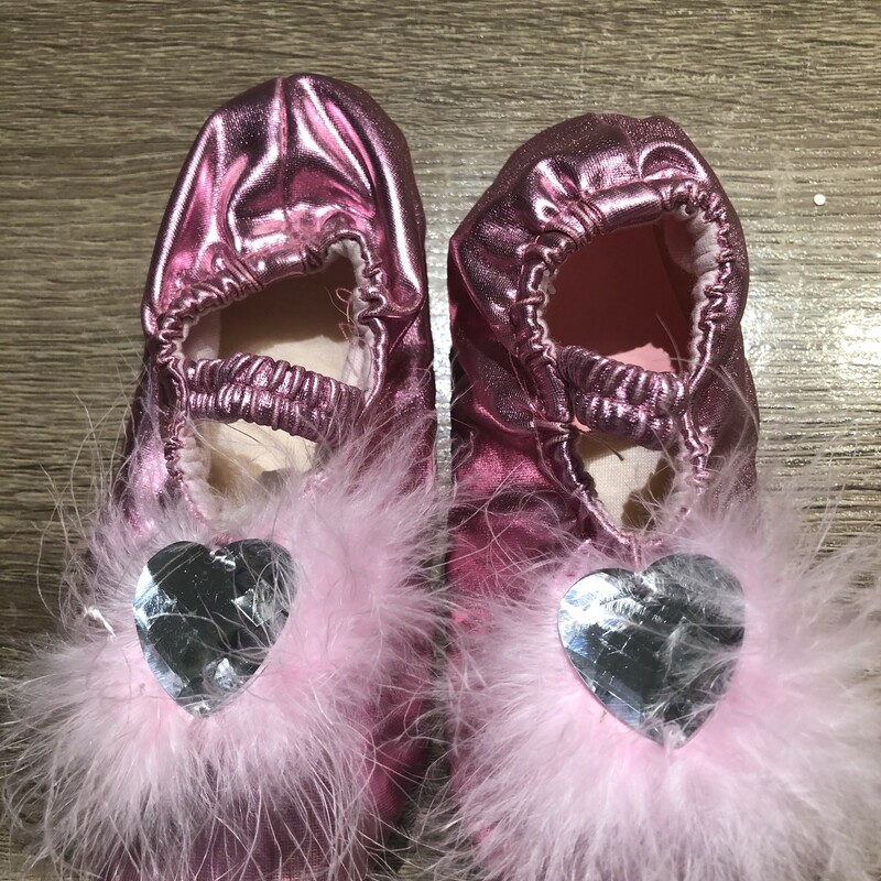 Indoor Slippers, Pink, Size: 3-4T
