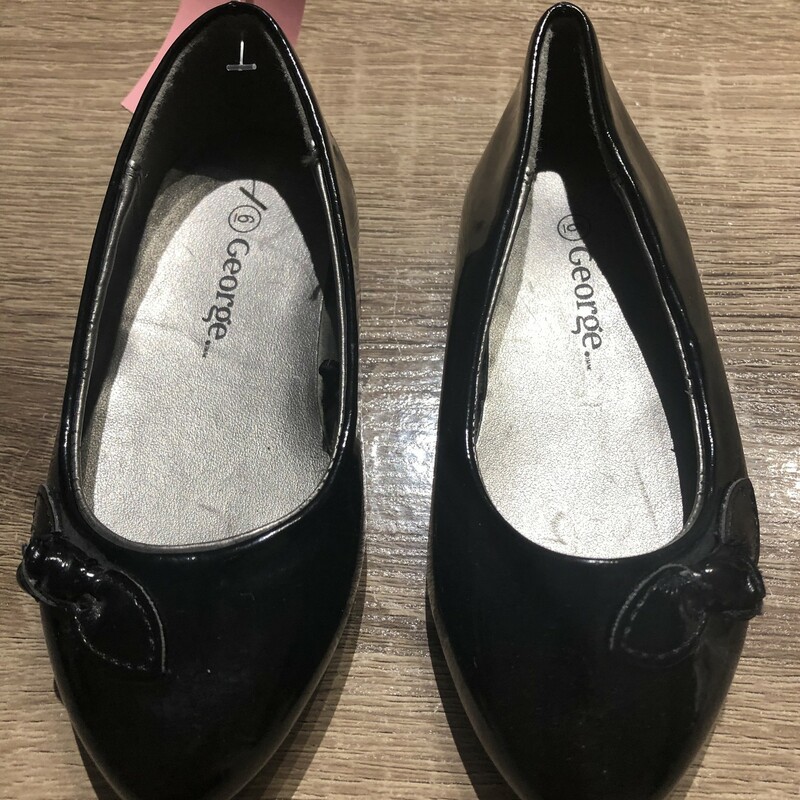 George Flat Shoes, Black, Size: 6T