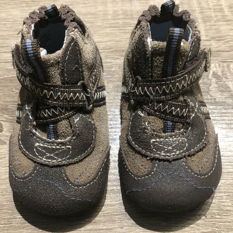 Robeez Infant Shoes, Brown, Size: 2T