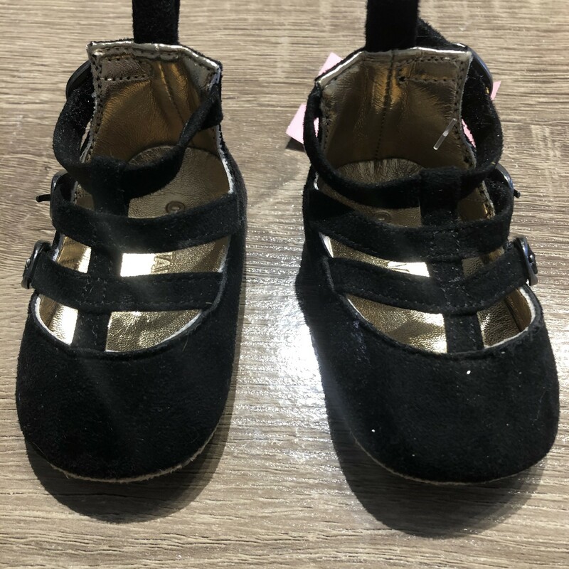 Old Navy Infant Shoes, Black, Size: 0-3M