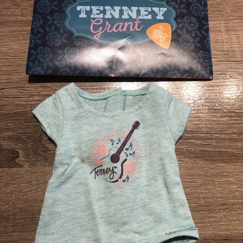 Tenny Grant Doll T Shirt, Teal, Size:  for 18inch
american doll