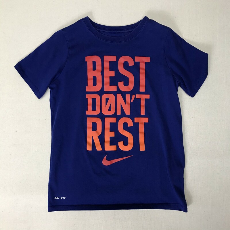 Nike T Shirt, Blue, Size: 10Y