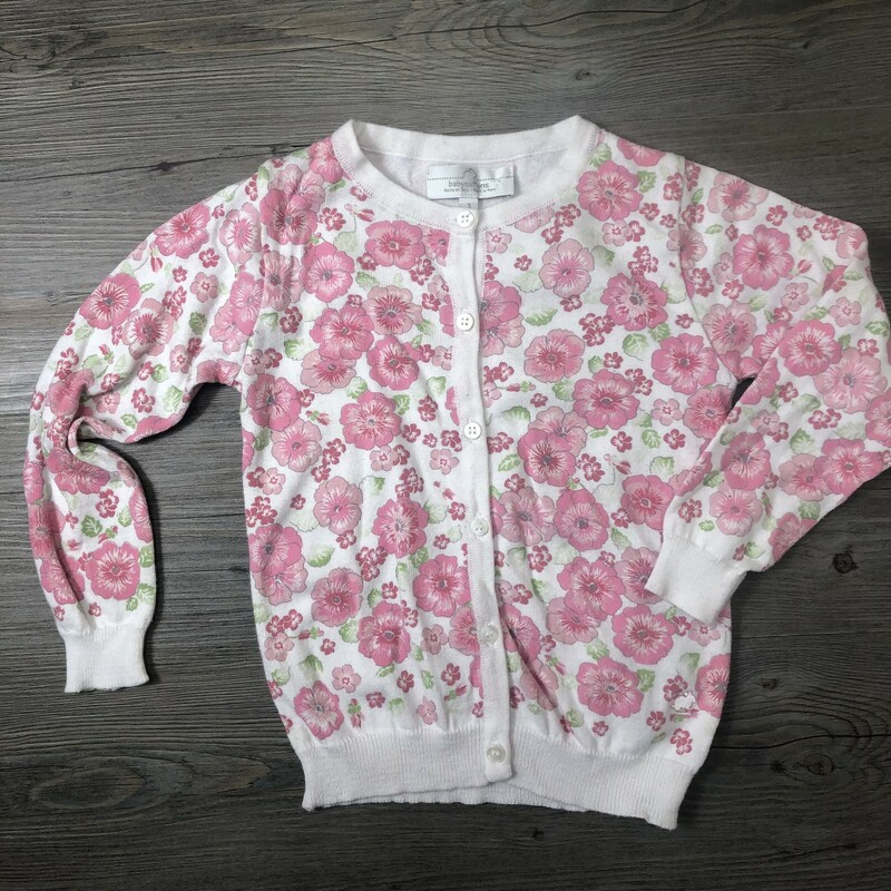 Baby Cottons Cardigan, Floral, Size: 3Y