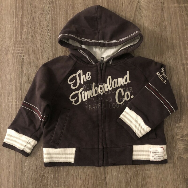 Timberland Sweater Hood, Brown, Size: 12M