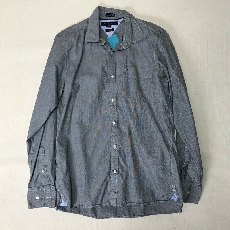 Tommy  Shirt, Grey, Size: 14-15Y