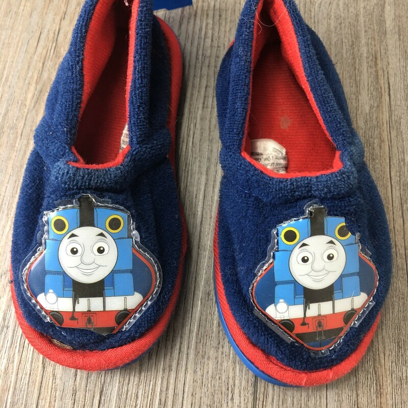 Thomas Slippers, Blue, Size: 5-6T