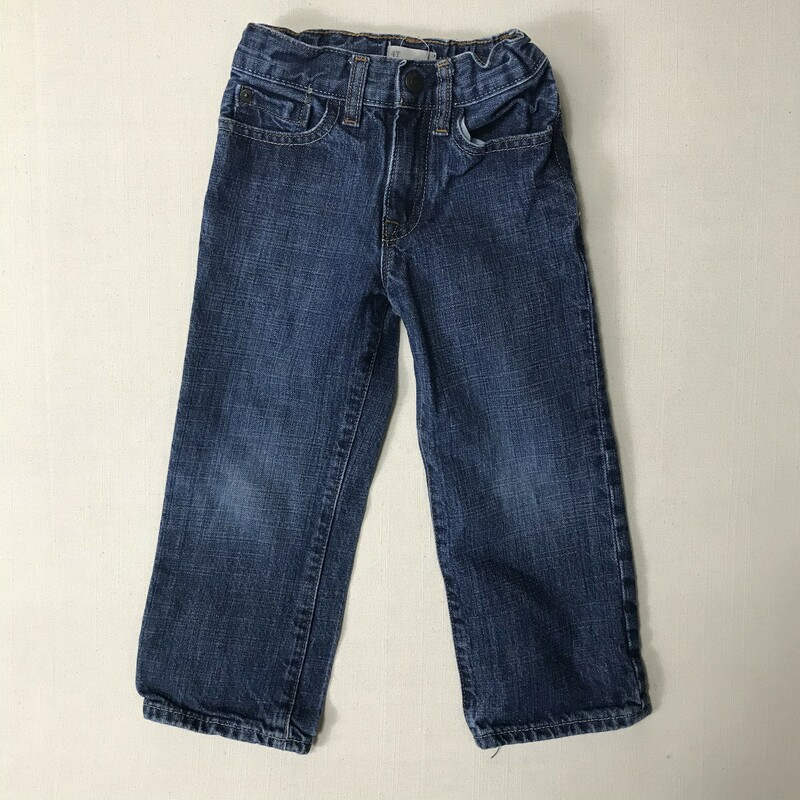 Gap Jeans, Blue, Size: 4Y
Adjustable waist