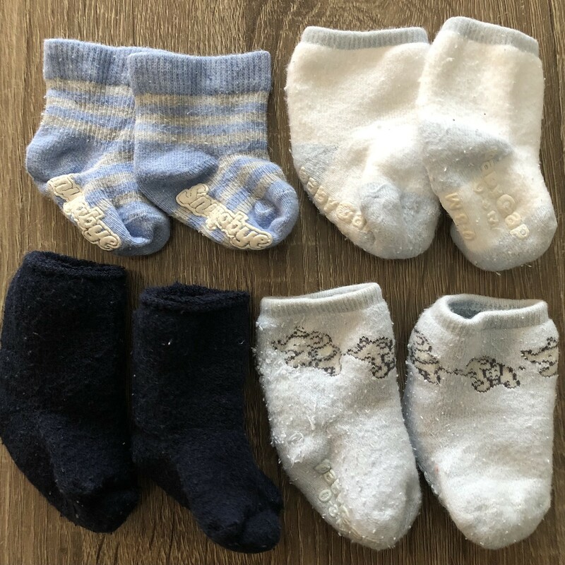 Infant Socks, Multi, Size: 0-3M