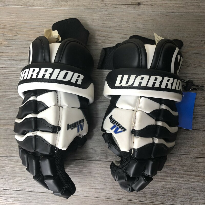 Warrior Lacross Gloves, Black, Size: 12 Inch