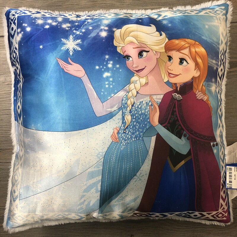 Frozen Decorative Pillow, Blue, Size: 16*16