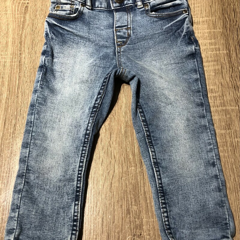 H&M Skinny Fit  Jeans, Blue, Size: 9-12M
Adjustable waist