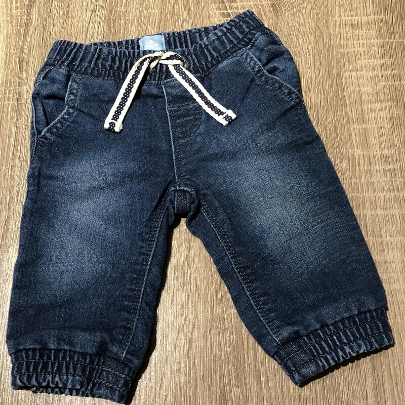Gap Jeans, Blue, Size: 3-6M
Elastic waist
