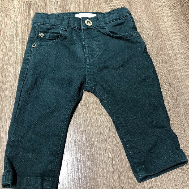 Zara Baby Boy Jeans, Green, Size: 3-6M
Adjustable waist